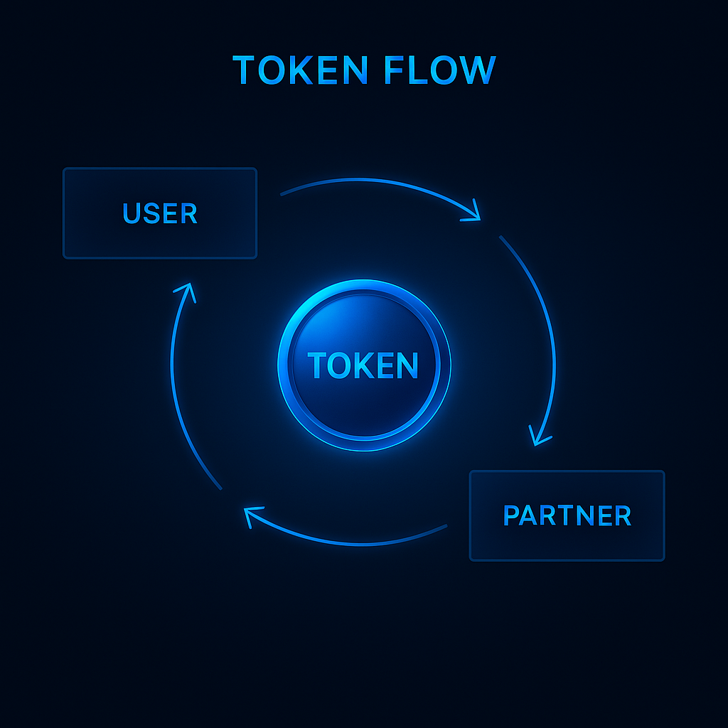 STANDUP 토큰 흐름 다이어그램